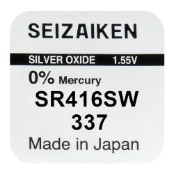 Seiko Seizaiken 337 / SR416SW Ezüst-Oxid Gombelem