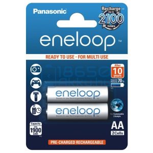 Panasonic Eneloop 1900mAh (AA / R6) Ceruza Újratölthető Elem / Ni-MH Akkumulátor (2db)