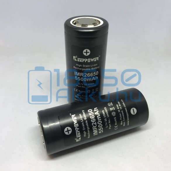 KeepPower IMR26650 5500mAh 15A Akkumulátor