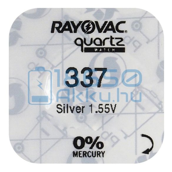 Rayovac 337 Ezüst-Oxid Gombelem