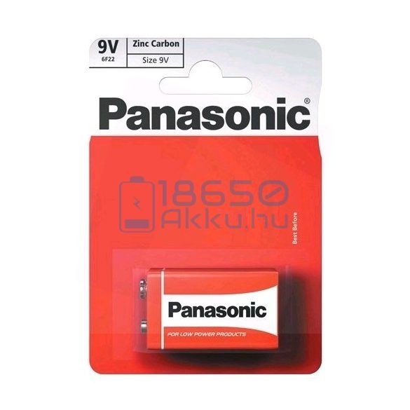 Panasonic 6F22 9V Féltartós Cink-Szén Elem