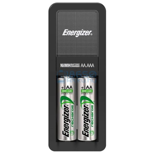 Energizer Mini Ni-MH Akkumulátor Töltő + 2db 2000mAh (AA / R6) Ceruza Újratölthető Elem