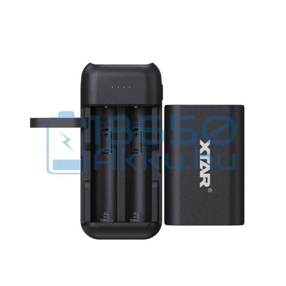 XTAR PB2C Fekete Akkumulátor Töltő és Powerbank