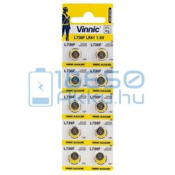 Vinnic AG3 / LR41 / L736F Alkáli Gombelem (10db)