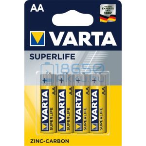 Varta Superlife Cink-Szén Féltartós (AA / R6) Ceruza Elem (4db)