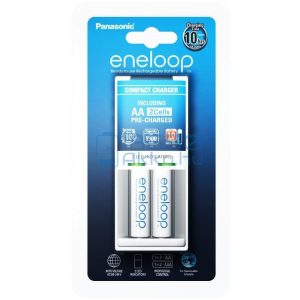 Panasonic Eneloop BQ-CC50 Ni-MH Akkumulátor Töltő + 2db 1900mAh (AA / R6) Ceruza Újratölthető Elem