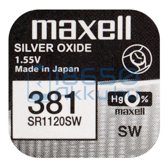 Maxell 381 Ezüst-Oxid Gombelem