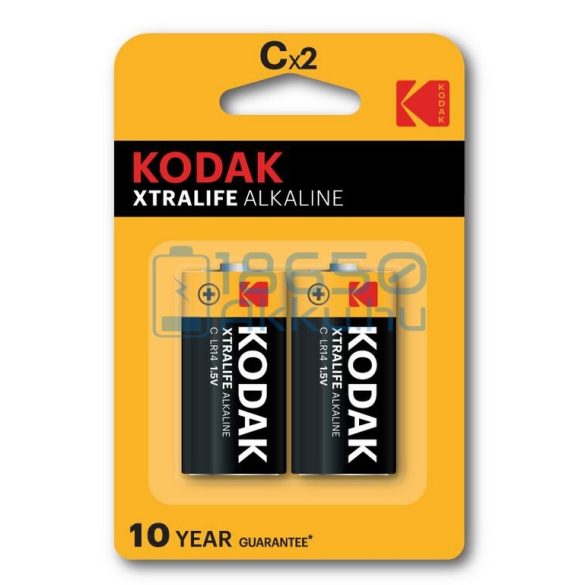 Kodak XtraLife Alkáli Tartós (C / LR14) Baby Elem (2db)