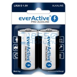   EverActive Pro Alkáli Tartós (D / LR20) Góliát Elem (2db)