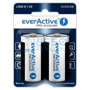 EverActive Pro Alkáli Tartós (D / LR20) Góliát Elem (2db)