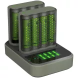 GP ReCyko M451 USB Speed Charger Ni-MH Akkumulátor Töltő + 2db D851 Charger Dock + 8db 2600mAh (AA /