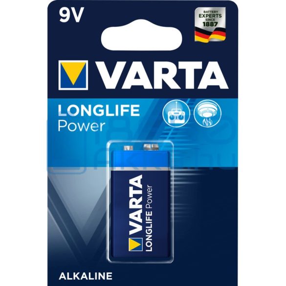 Varta Longlife Power 6LR61 9V Alkáli Elem