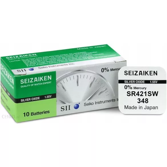 Seiko Seizaiken 357 / SR44W Ezüst-Oxid Gombelem
