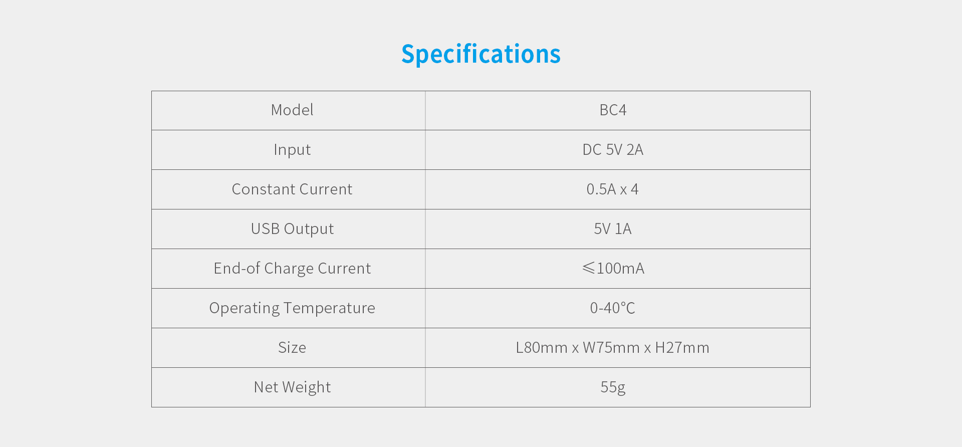 XTAR BC4 1,2V/1,5V Akkumulátor Töltő és Powerbank