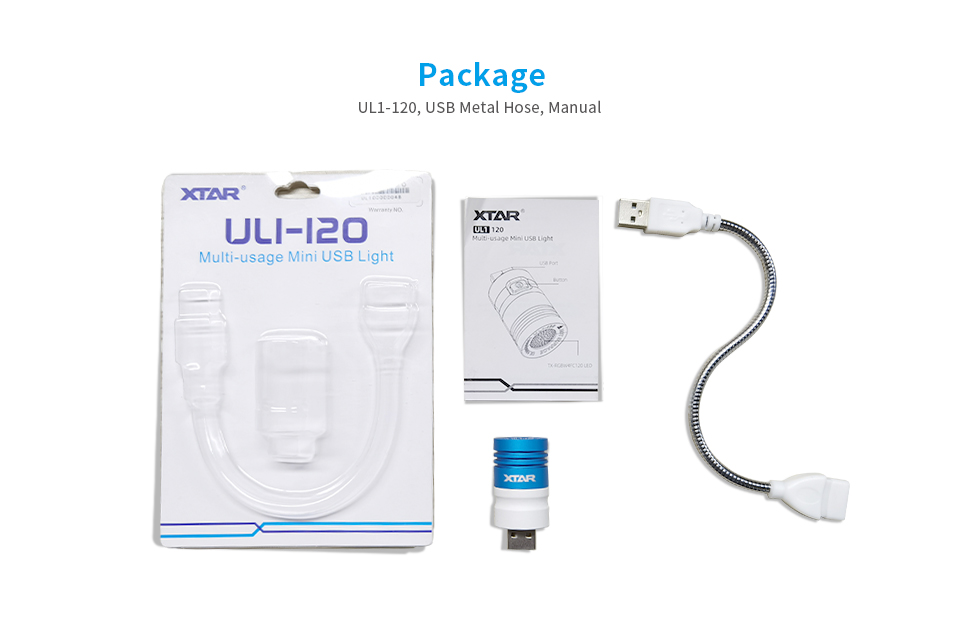 XTAR UL1-120 USB Lámpa